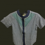 直條紋棒球式襯衫
